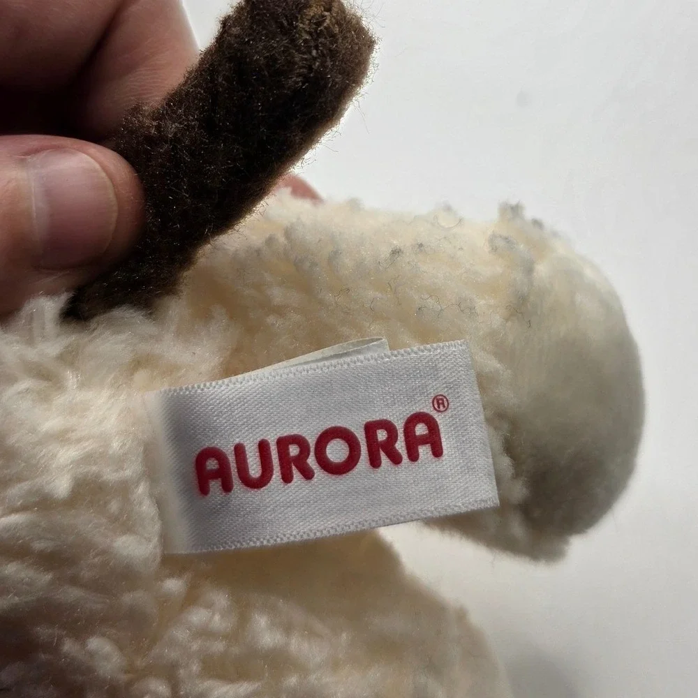 Aurora Plush Lot 2 Snow Leopard Siamese Cat Black White Cream 8in x 6in